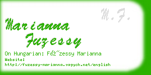 marianna fuzessy business card